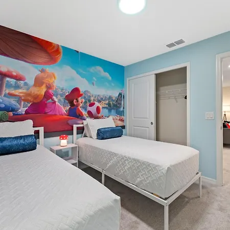 5Bd Home Mario Bros And Minions Themed With Pool And Bbq